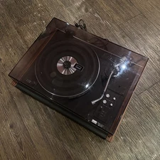 SANSUI SR-717 Turntable Direct Drive Showa Retro Sansui Operation Confirmed