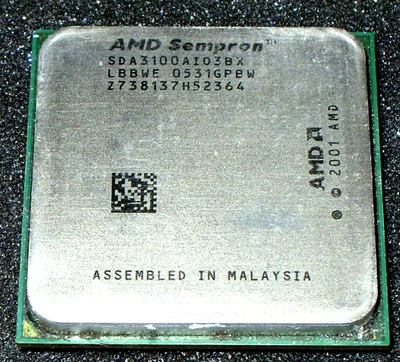 PROCESADOR AMD SEMPRON 3100+ 1,8 GHZ, SDA3100AIO3BX, SOCKET 754, VENDEDOR DE EE. UU. Foto 1 de 2