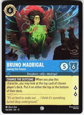 Bruno Madrigal Seeing the Future 156/204 Wilds Unknown Disney Lorcana