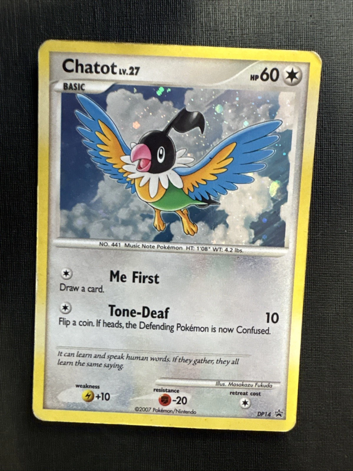 Chatot DP14 DP Black Star Promos Holo Promo Pokemon Card