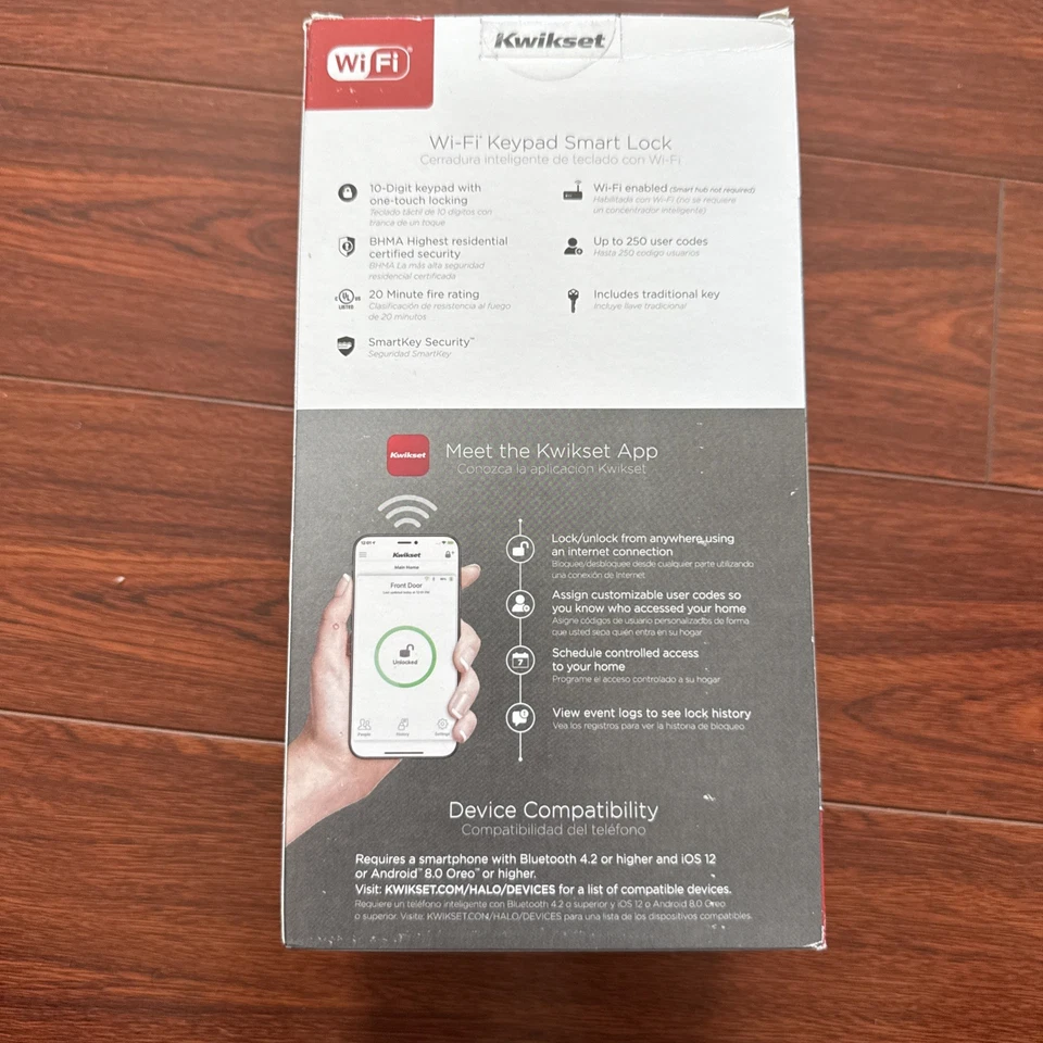 Kwikset Bronze Halo Wi-Fi Smart Lock, Keyless Entry Door Deadbolt, Auto-Unlock - Image 3 of 4