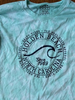 Exist Kids Sz Large Holden Beach LS Mint Tie Dye Cotton Shirt