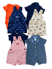 NEW 7 Piece Lot Carters Size 3 Months Baby Boy Outfits Dogs Submarine Firetruck
