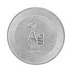 Elemetal 1 Oz .999 Fine Silver Bullion Round With Atomic Design
