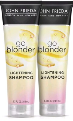 2x Pack John Frieda Sheer Blonde Go Blonder Lighter Lightening Shampoo 8.3 Fl Oz