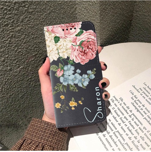 Flowers Wallet Case Personalised Leather Cover For Google Pixel 8 7 Pro 7A 8A 6A - Picture 21 of 82
