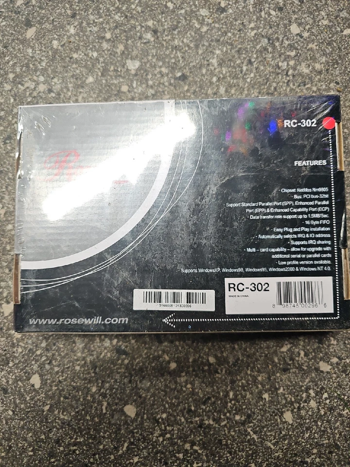 Rosewill RC-302 PCI Parallel Port Adapter Card NEW/SEALED IN BOX - Image 2 of 2