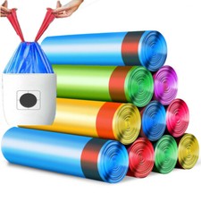 4 Gallon Trash Bags Drawstring Ultra Strong Tall Kitchen Trash Bags 75 Count