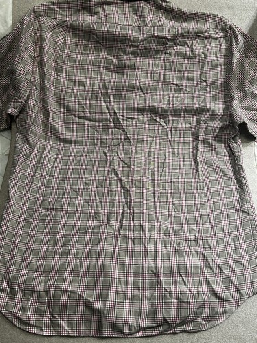Peter Millar Polo Golf Shirt Gray And Pink XL Small Knick As Shown In Photos - Picture 13 of 18