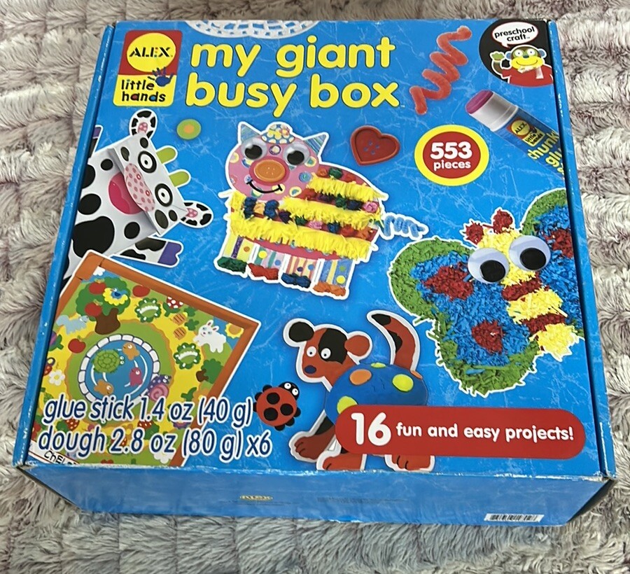 Alex Little Hands My Giant Busy Box Craft Kit. New