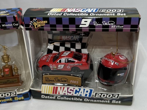 NASCAR 2002 #142 Bobby Labonte & 2003 #9 Bill Elliott Collectible Ornament Lot 2 - Picture 3 of 7