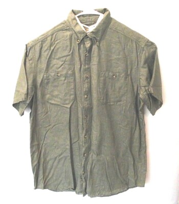 C.E. Schmidt Men's Extra Large Tall XLT Sage Green Workwear Shirt (SS)