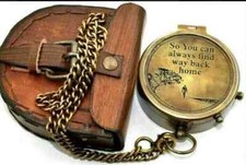 Antik Vintage Messing Taschenkompass Nautisch Kompass Marine Geschenk-