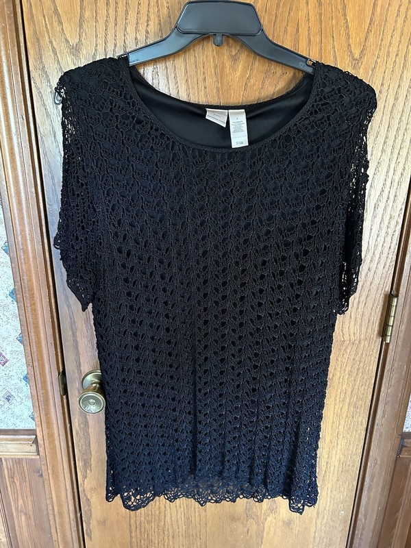 Emma James Crocheted Top W/Liner - Size 2