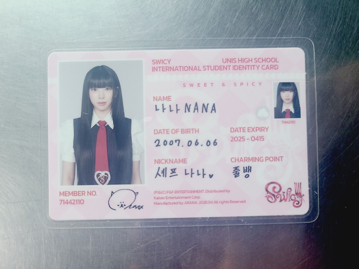 UNIS Nana Photocard Official 