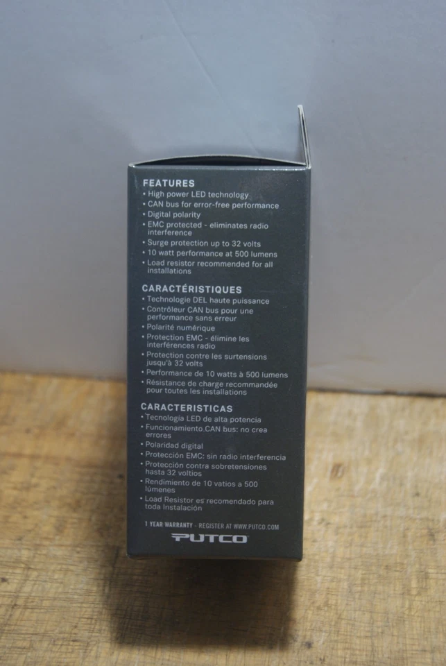 Putco 347440W-360 Metal LED 360 7440 Tipo Bombilla Blanca Nueva en Caja Foto 4 de 4