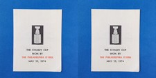 Stanley Cup Pamphlets Philadelphia Flyers May 19 1974 LOT of 2