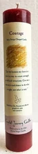COURAGE Crystal Journey Reiki Charged Candle Herbal Magic Pillar - Free Ship