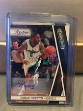 2010-11 Prestige Bonus Shots Black Signatures #76 Marcus Thornton #63/99 hornets