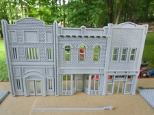 (1) " S "  SCALE,  DOWNTOWN BUILDING,  3 BUILDINGS IN ONE  3D PRINTED 1/64  1:64