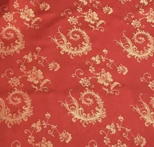 Red Gold Dragon Jacquard Brocade Fabric 60” Width Sold By The Yard