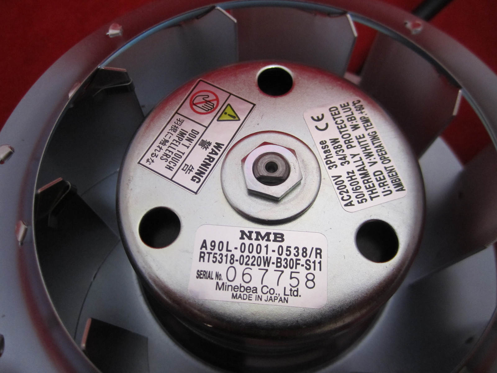 Fanuc A90L-0001-0538/RM2 FAN MOTOR (A90L-0001-0538/R)