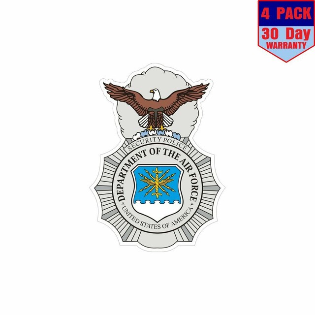 USA Air Force Usaf Security Forces 4 pack 4x4 Inch Sticker Decal eBay