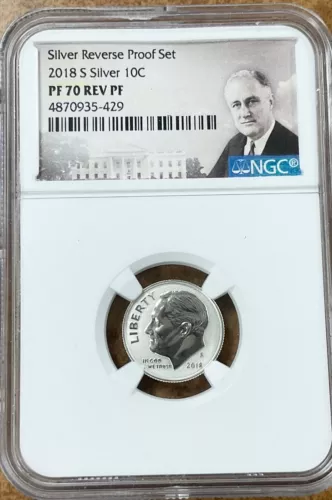 2018-S Roosevelt Dime NGC PF70 silver REVERSE PROOF