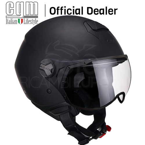 Casco Jet CGM 107A Florence NERO Visiera sagomata Antigraffio Moto e Scooter  | eBay