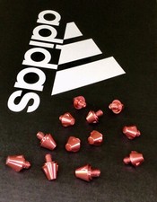 Full Set - Red Authentic Adidas SG Soccer Conical Metal Studs/Cleats Soft Ground