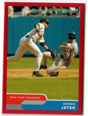 2004 Bazooka Red Chunks #116A Derek Jeter Fielding ~ NY Yankees ~ The Captain!