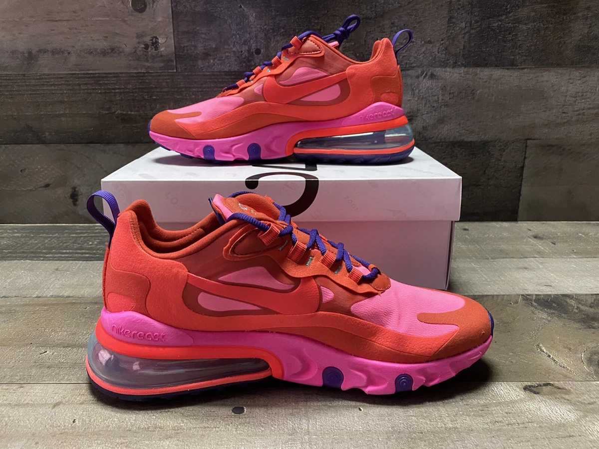 Nike Air Max 270 React Women's Shoes Red-Pink-Purple at6174-600