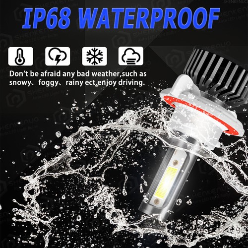 For Ford F250 2005-2019 Combo LED Headlights High Low Beam + Fog light Bulb 4pc - Picture 4 of 11