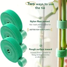 Plant Tape Hook & Loop Garden Power CORDS Tape = 16+ FEET PER ROLL - YOU PICK