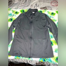 Nike zip up light jacket gray