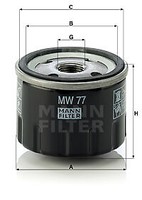 Mann-Filter MW 77 ÖLfilter FÜR Aprilia Motorcycles Cagiva Motorcycles Ducati MOT