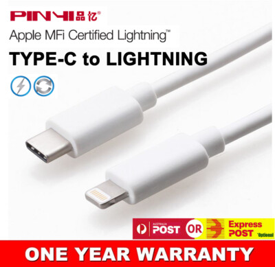 Apple MFi-Certified USB Type C to Lightning Charger Cable For iPhone SE Adapter