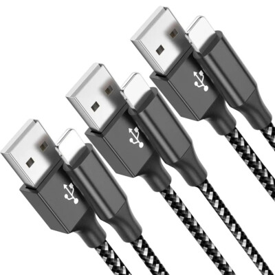 3x Ladekabel 1m für AppIe iPhone 6 7 8 Plus X XS XR 11 12 13  iPad iPod