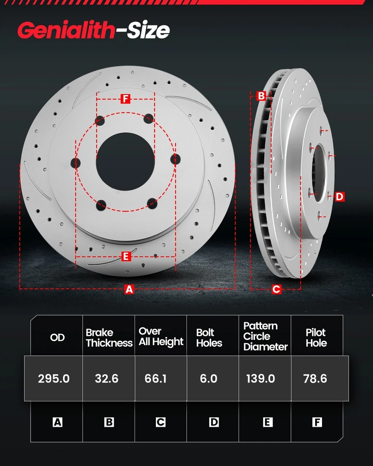 Front Disc Rotors + Brake Calipers & Brake Pads for GMC K1500 K2500 Tahoe Yukon Foto 4 de 4