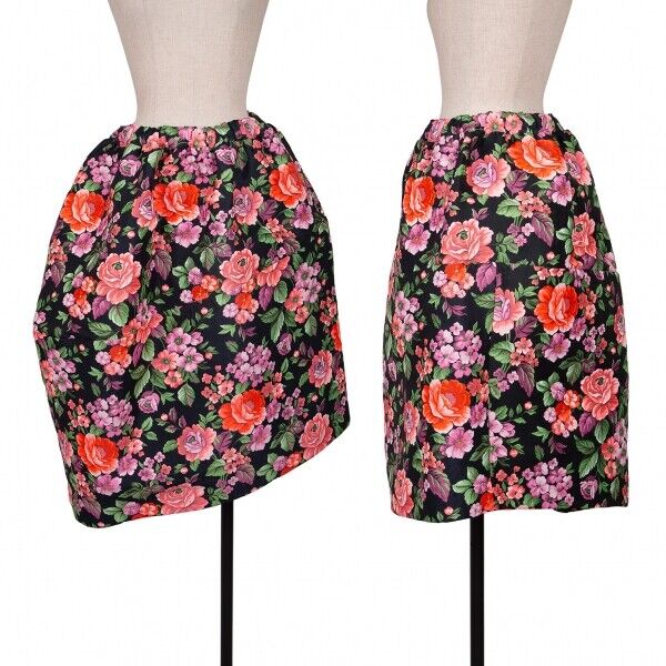 COMME des GARCONS Asymmetry Floral Jacquard Balloon Skirt COMME des GARCONS Asymmetry Floral Jacquard Balloon Skirt