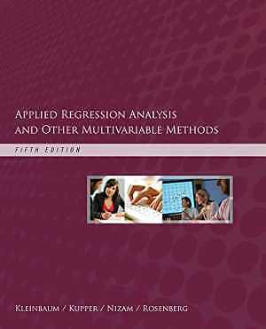 Applied Regression Analysis and - Hardcover, by Kleinbaum David G.; - Good x