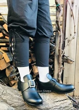 Mens Period Costume Shoes Williamsburg George Washington Thomas Jefferson
