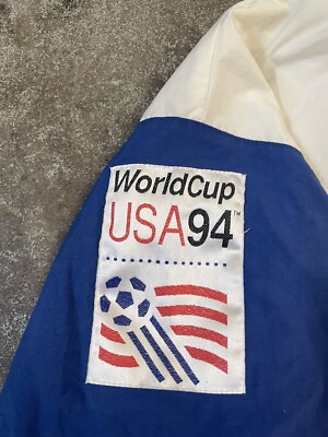 Vintage 1994 Snickers World Cup Soccer Full Zip Windbreaker Jacket