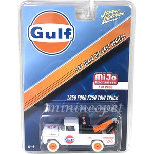 Details About Johnny Lightning Jlcp7034 1959 Ford F 250 Tow Truck Gulf 164 White Chase