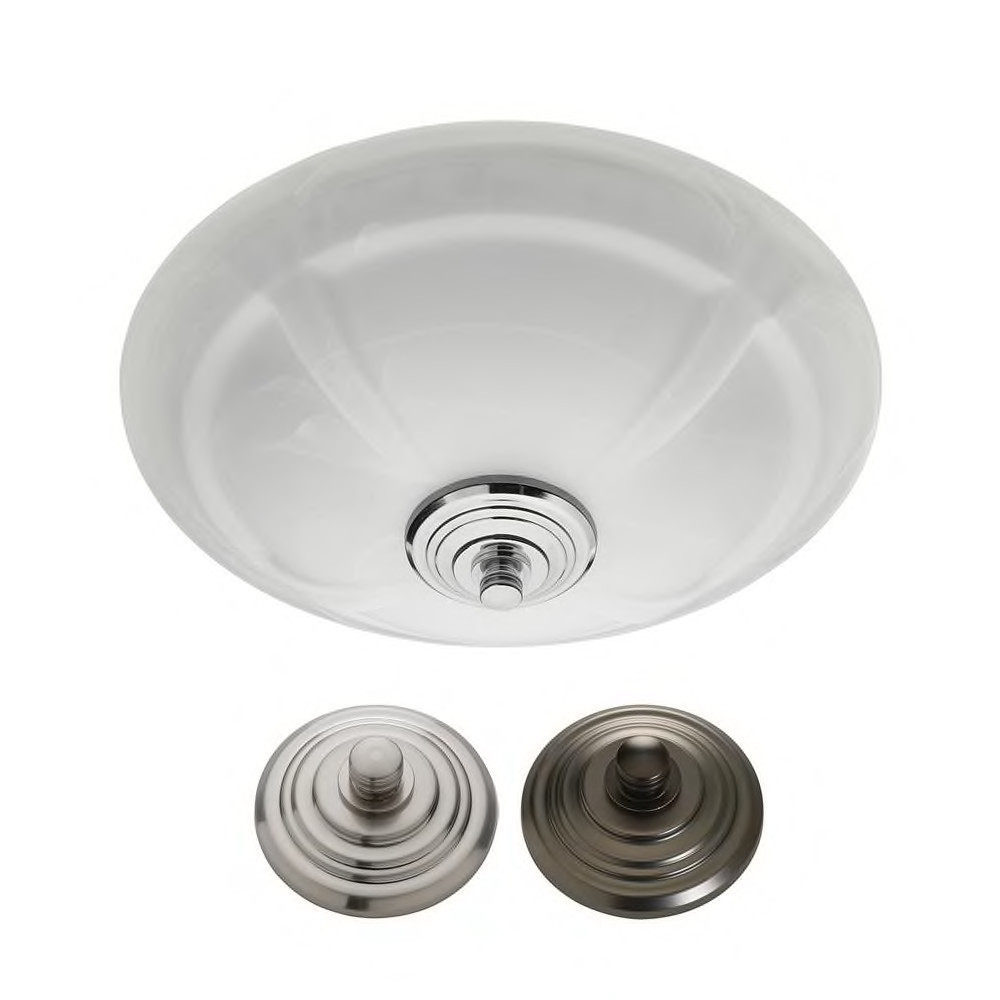 Bathroom Exhaust Fan Dimmable LED Light Ceiling Recessed Mount Decorative  Round | eBay