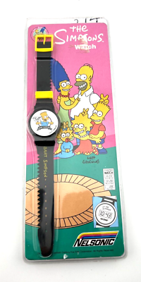 #ad #ad Vintage The Simpsons Watch 1990 Nelsonic Actual Bart quot;Dont have a cow manquot; $50.00