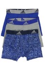 Adidas 267749 Boys Underwear Blue/Gray Pack of 3 Size L(14-16)