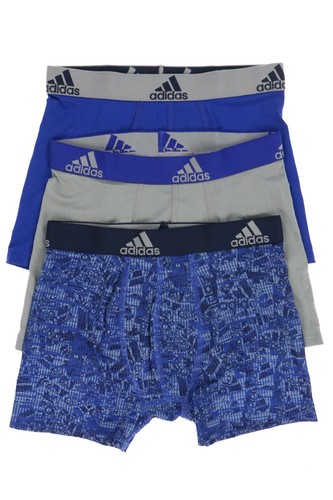 Adidas 267749 Boys Underwear Blue/Gray Pack of 3 Size L(14-16)