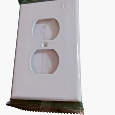 Hyper Tough Electric Outlet Wall Plate White Oversized Duplex Receptacle