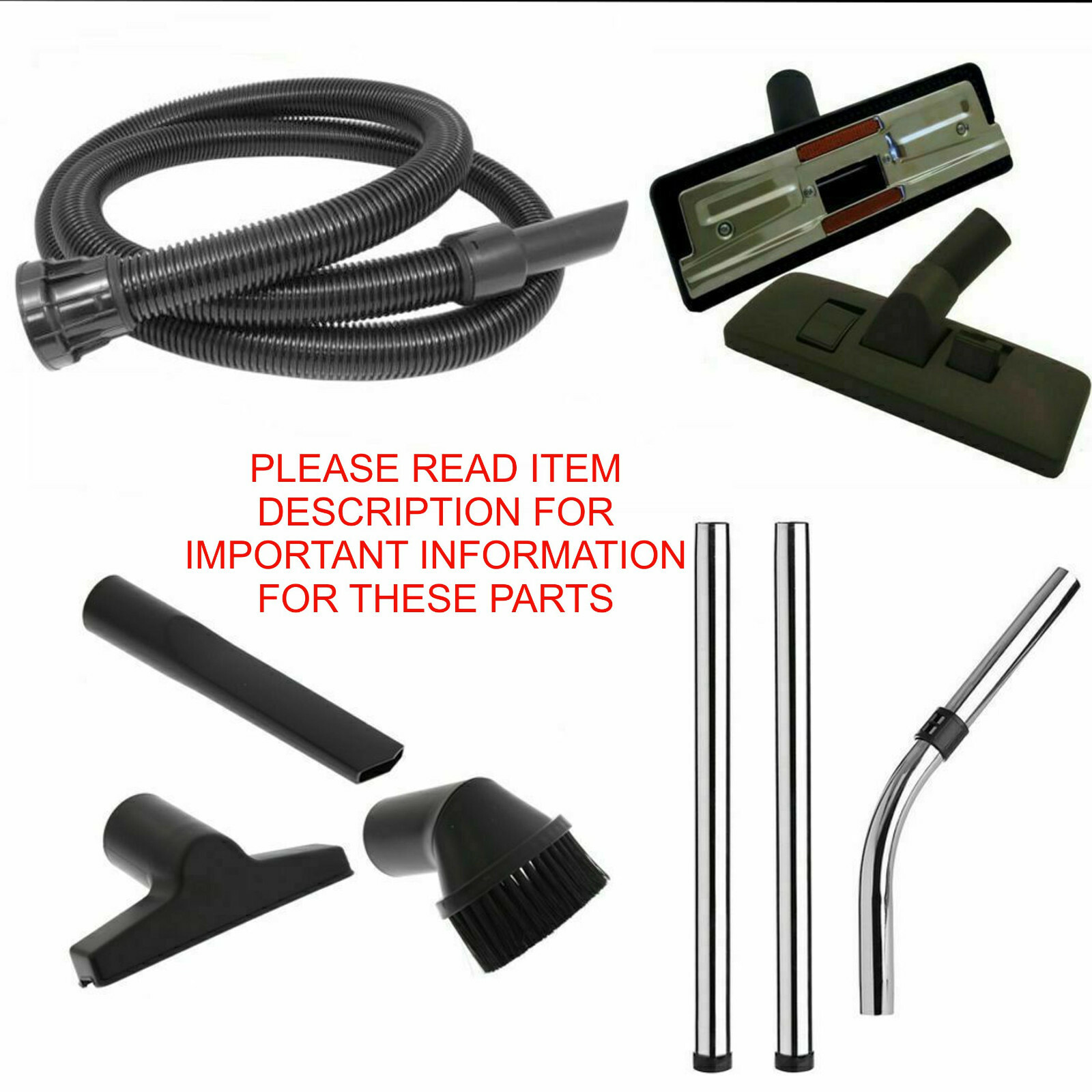 Para Screwfix TITAN Ttb Bote Manguera de Aspiradora Cepillo para Suelo Kit Juego